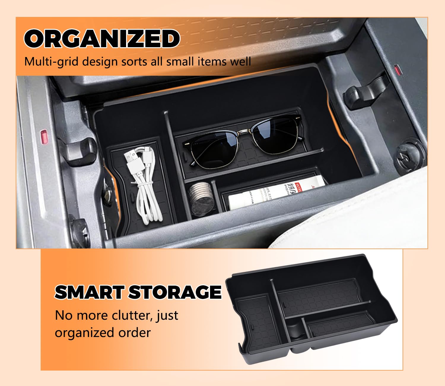 GZSH center console armrest pad detail showing cushion and interior preservation