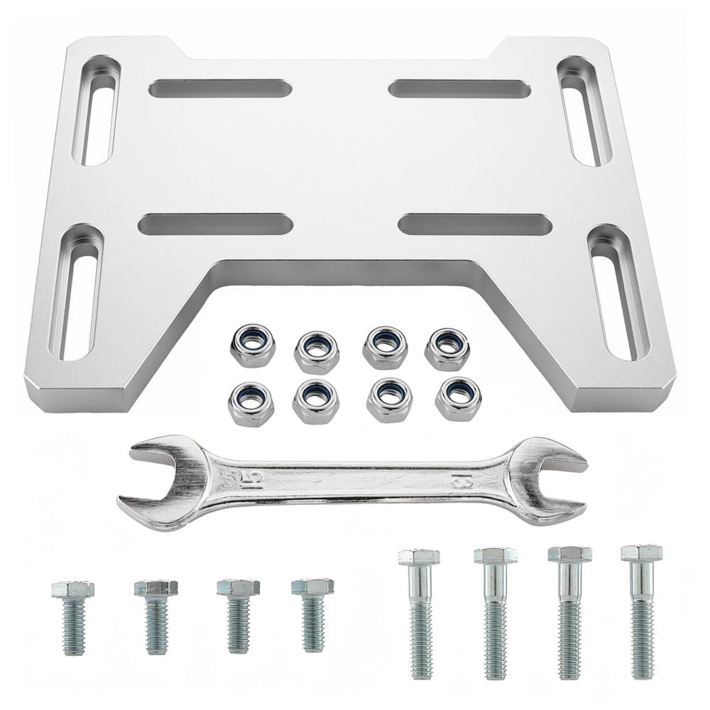 GZZTORES front view of mount plate showing bolt pattern and fit benefits
