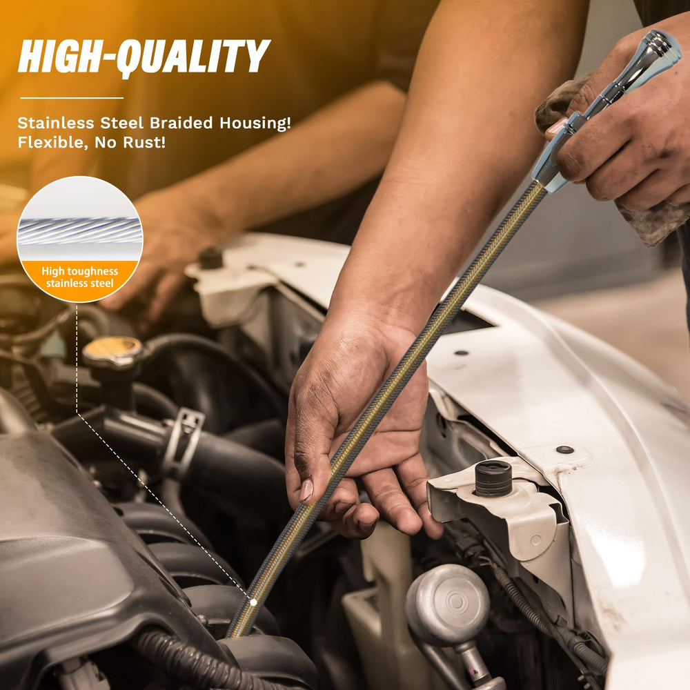 HAHAHA dipstick inserted checking transmission fluid for easy maintenance benefit