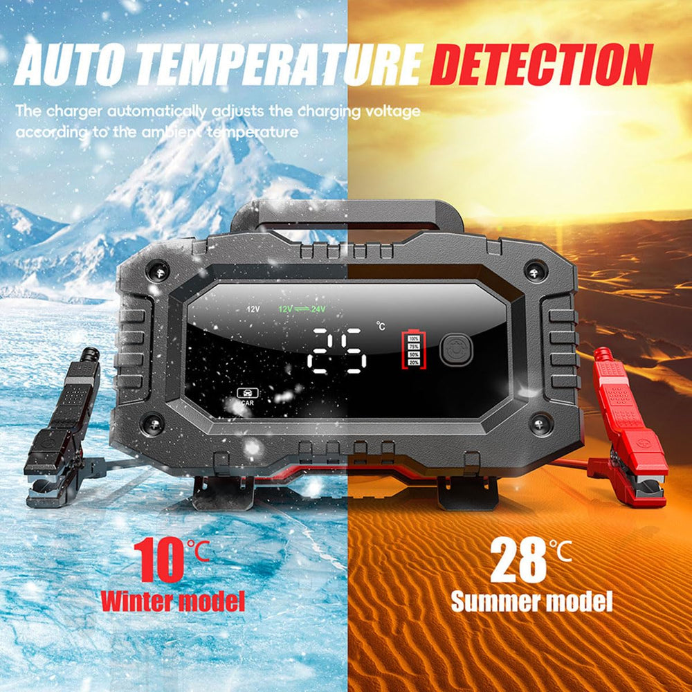 Haibro connected to boat battery illustrating marine maintenance benefit