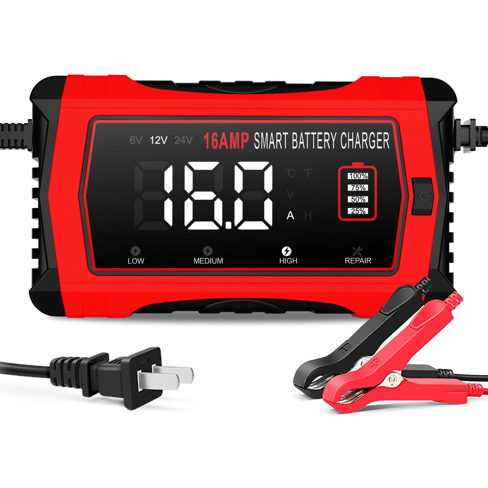 Haisito front panel LCD showing modes and benefits