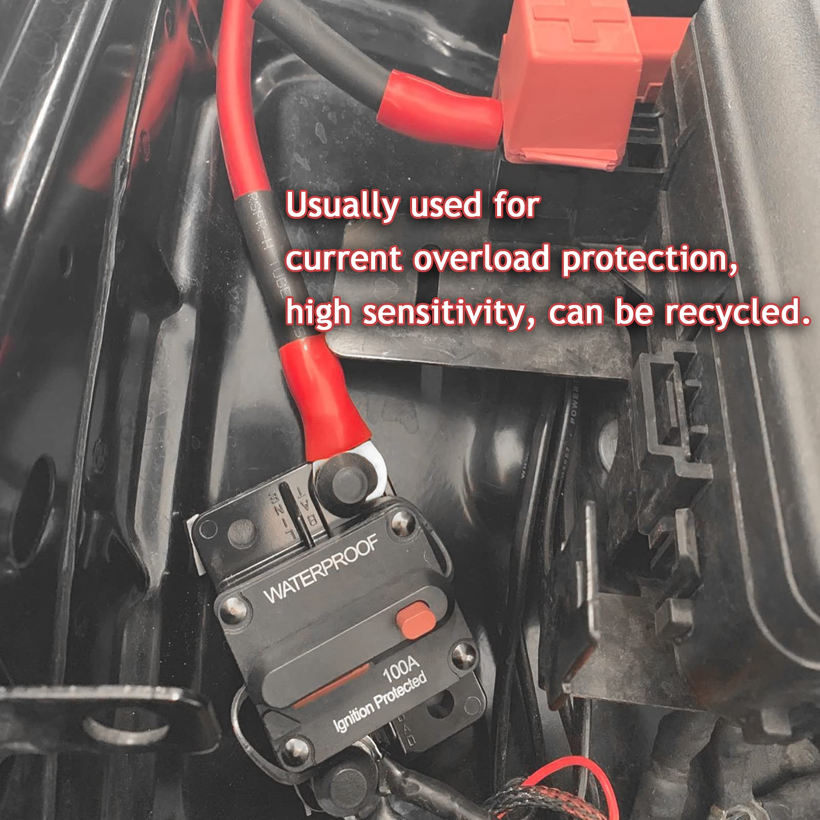 Hamolar installed in ATV audio system showing reliable overcurrent protection in use