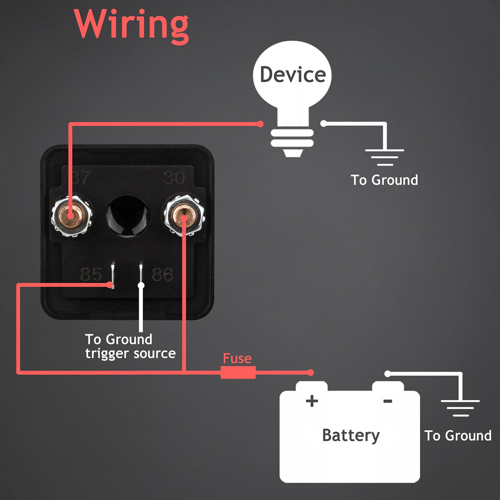 Hamolar relay mounted in engine bay providing secure heavy-duty switching