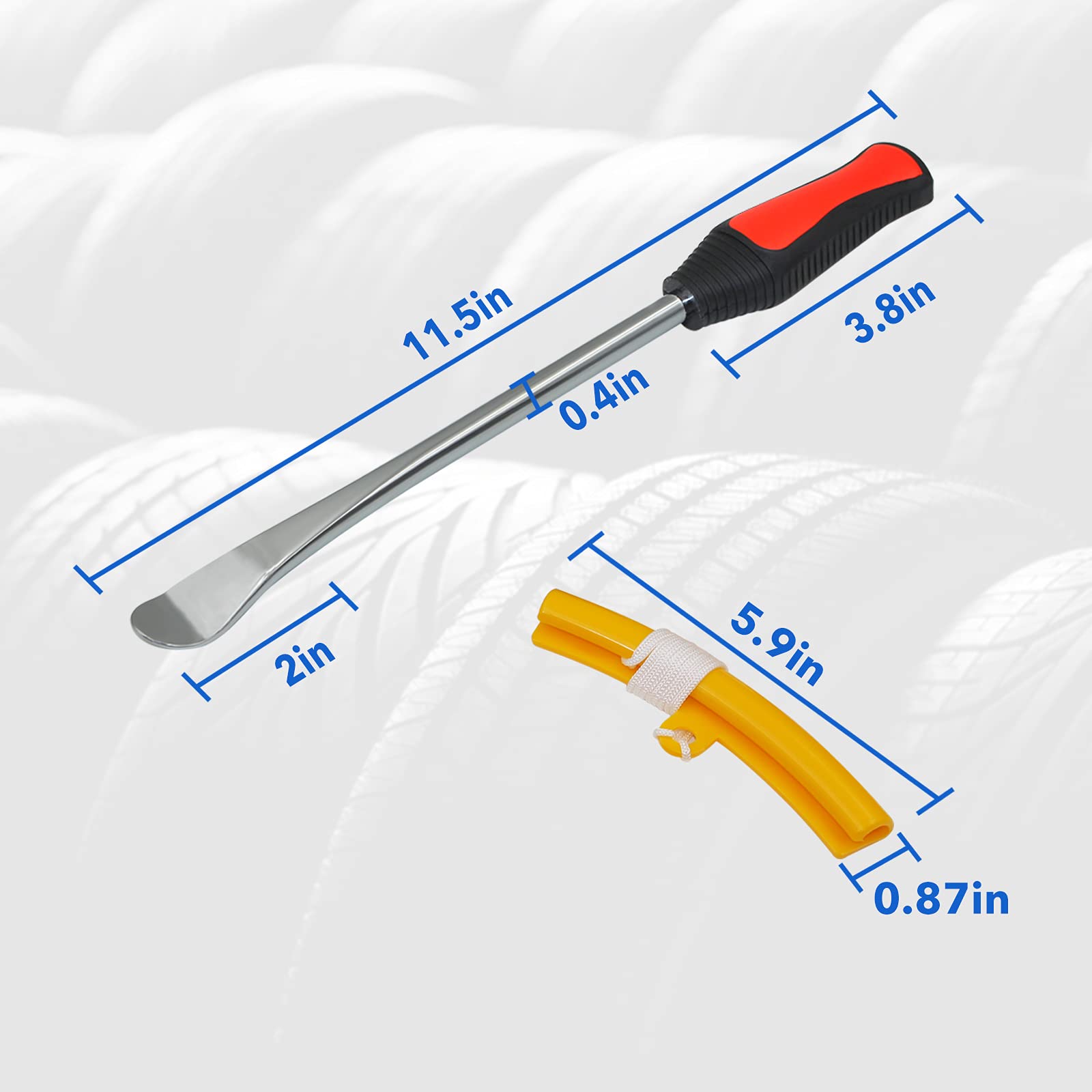 Handfly rim protectors set safeguarding wheel lips during use