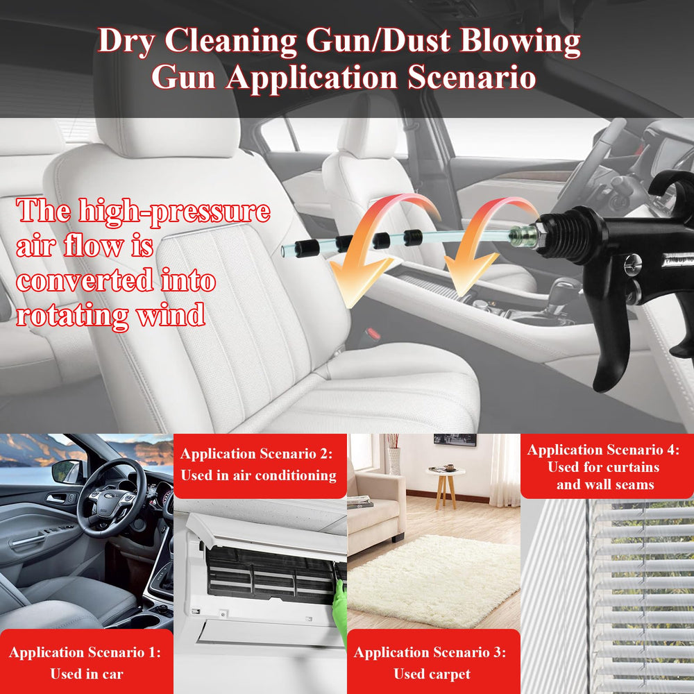 HANDY in-car vent cleaning scene removing dust and debris effectively