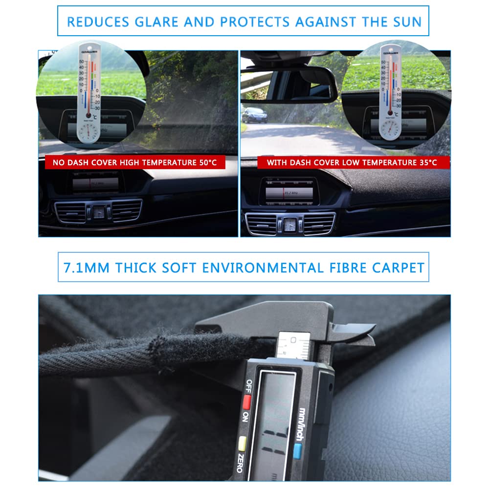 HanLanKa installed on Lexus ES350 dashboard demonstrating reduced glare and neat finish
