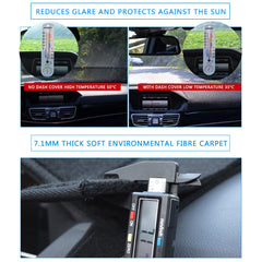 HanLanKa installed on Lexus ES350 dashboard demonstrating reduced glare and neat finish