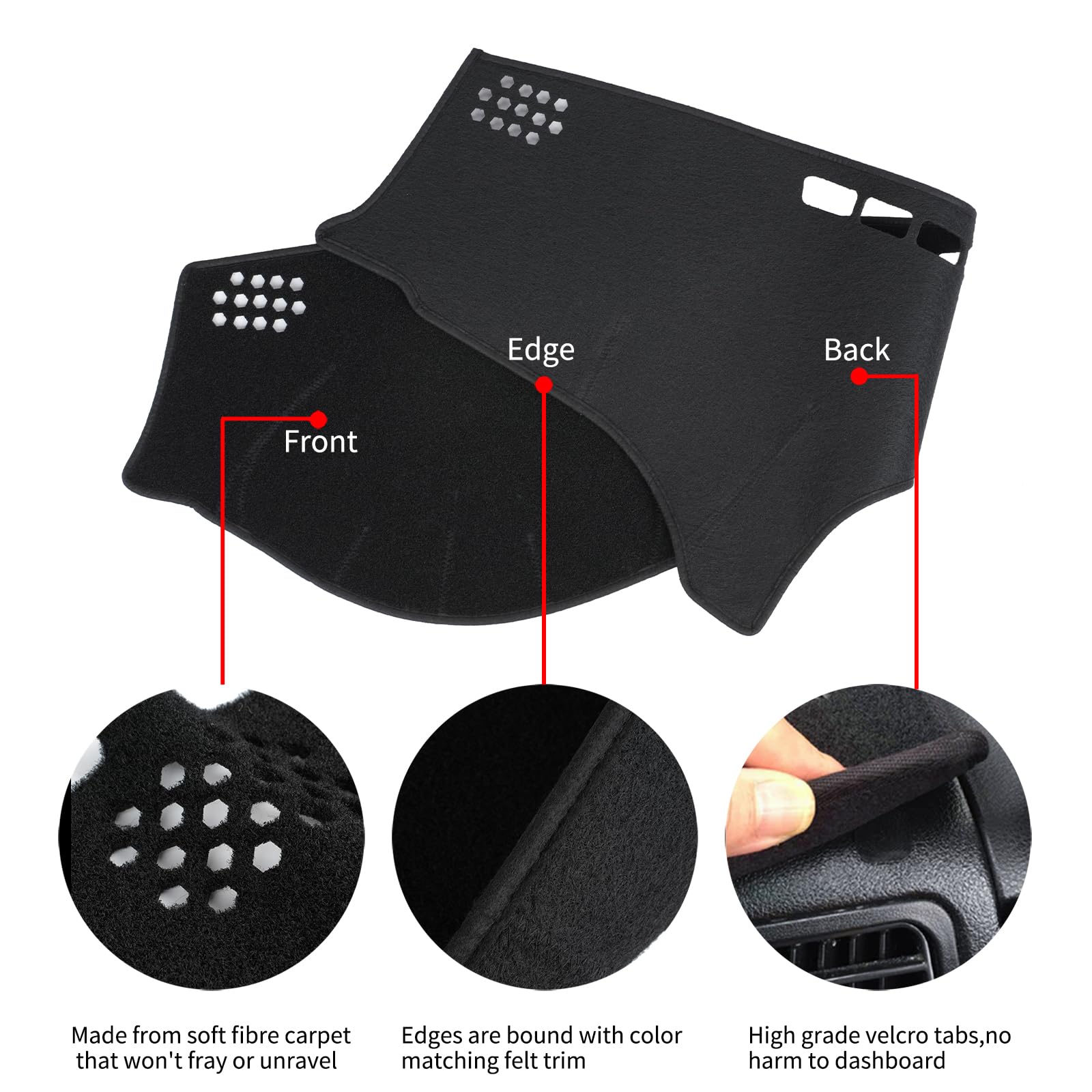 HanLanKa detail of vent and sensor cutouts ensuring unobstructed airflow and function