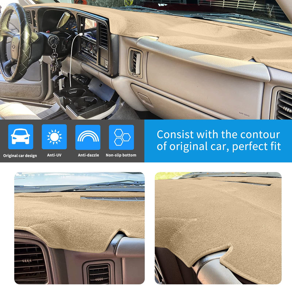HanLanKa installed on Silverado side angle showing reduced windshield glare