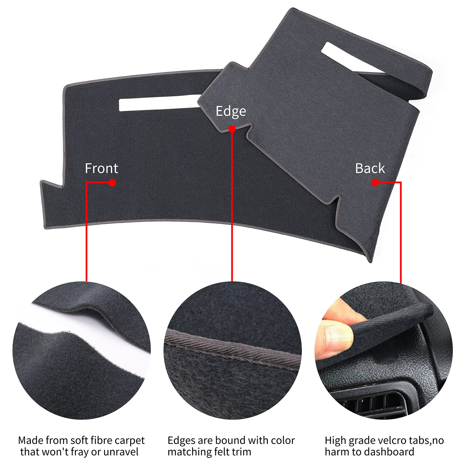 HanLanKa vent cutouts aligned to vents preserving airflow and functionality