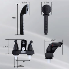 hansengroe handheld showerhead close-up showing ergonomic grip and spray benefit