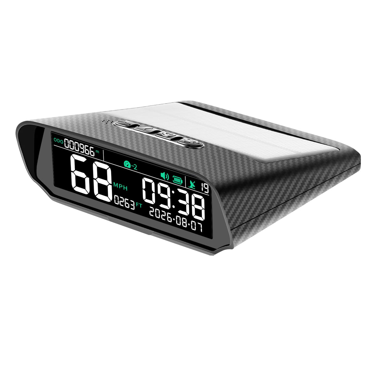 HAOYICHE X100 front display showing large MPH numbers for quick readability