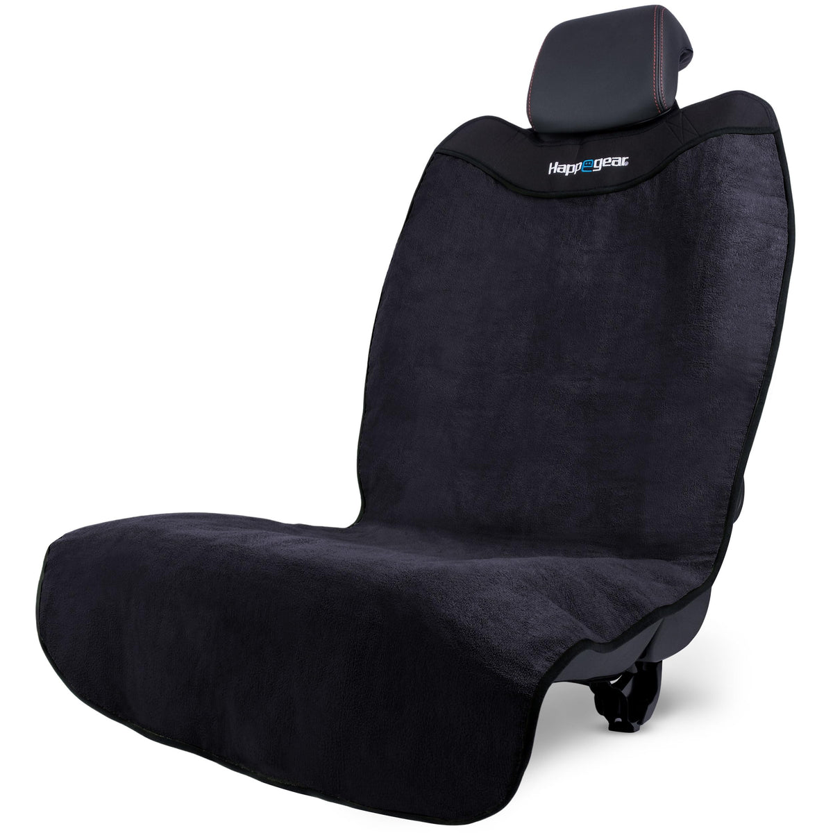 HAPPEGEAR front view showing full seat protection and clean interior benefits