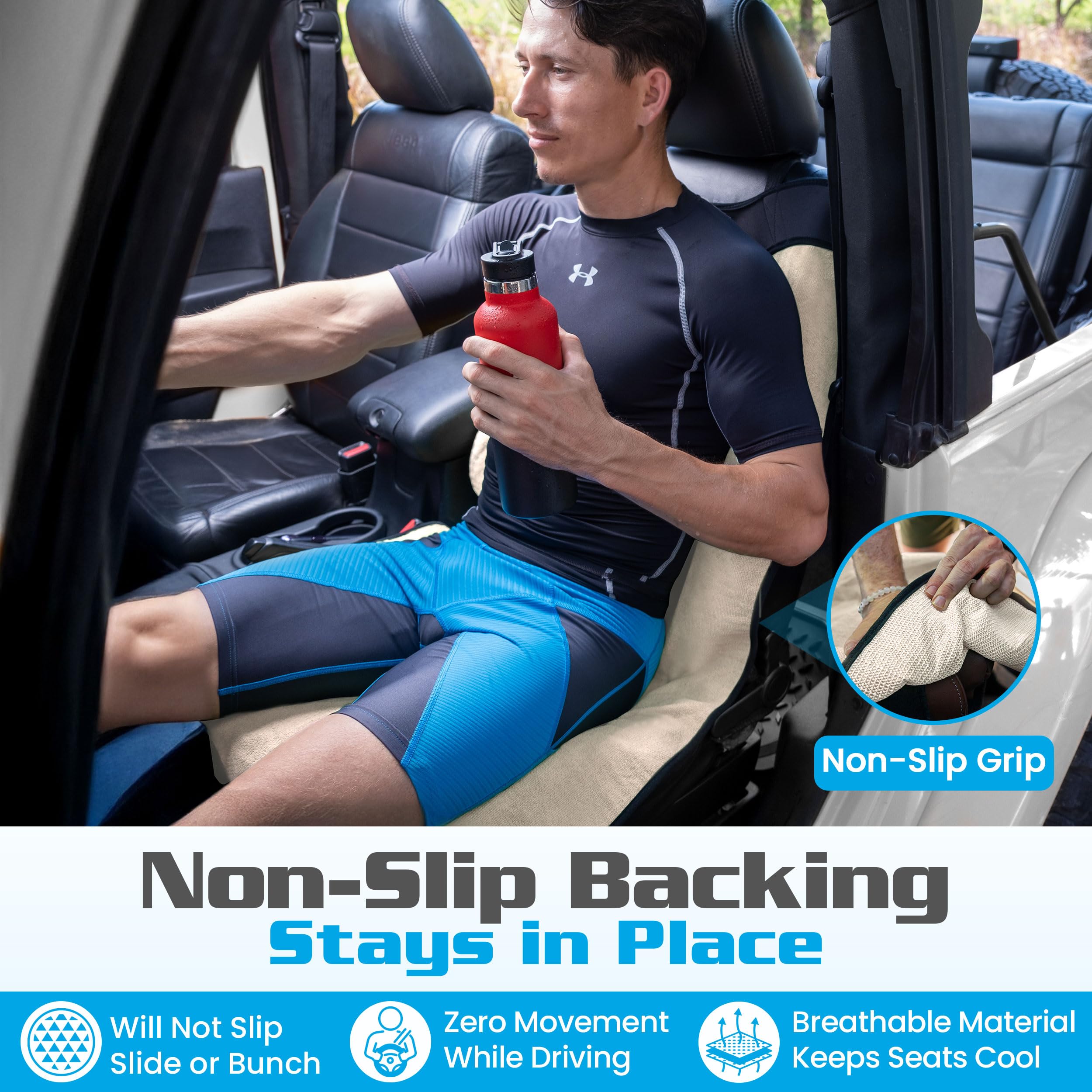 HAPPEGEAR installed with a child seat showing protection and convenience