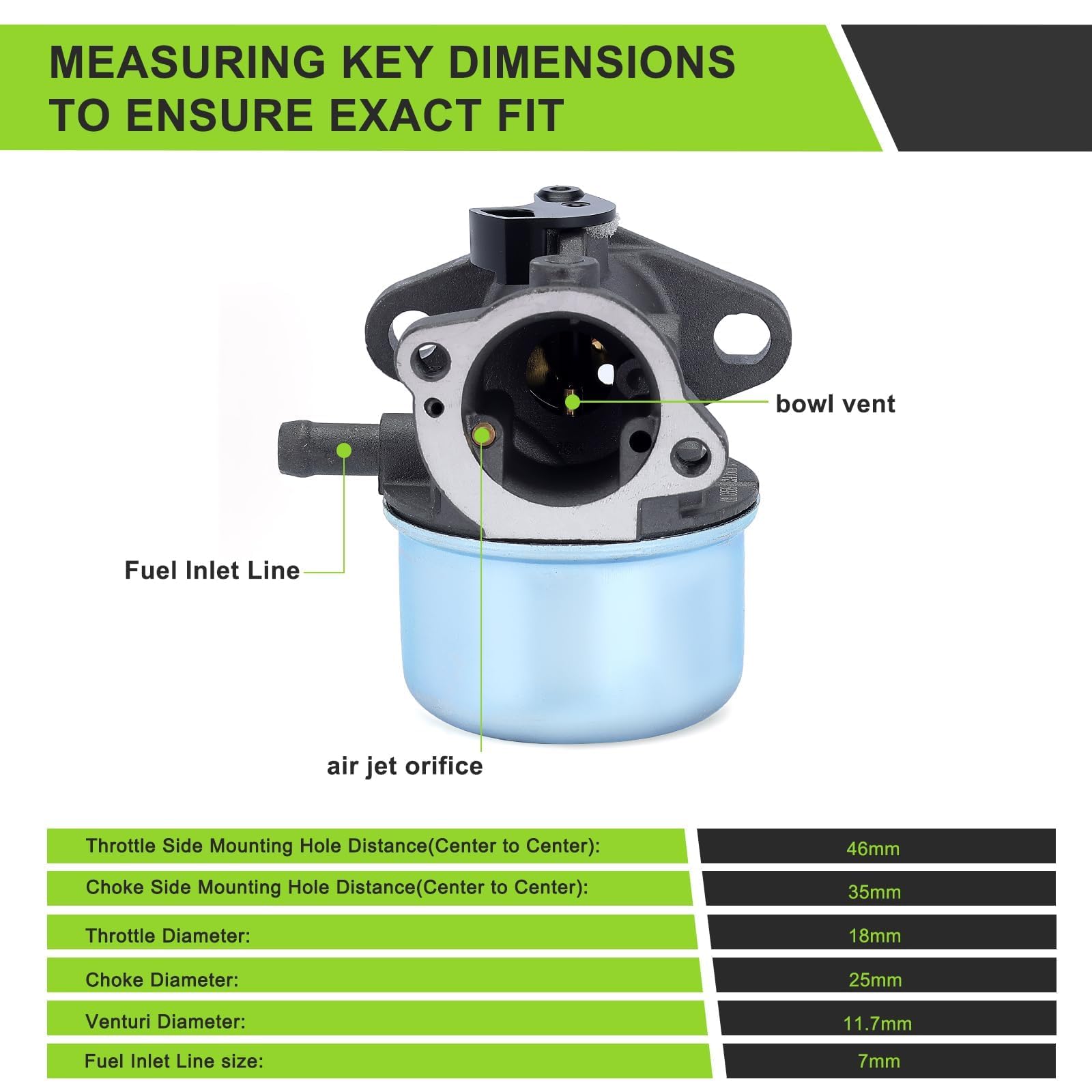 Harbot top throttle link detail shows linkage compatibility for smooth control