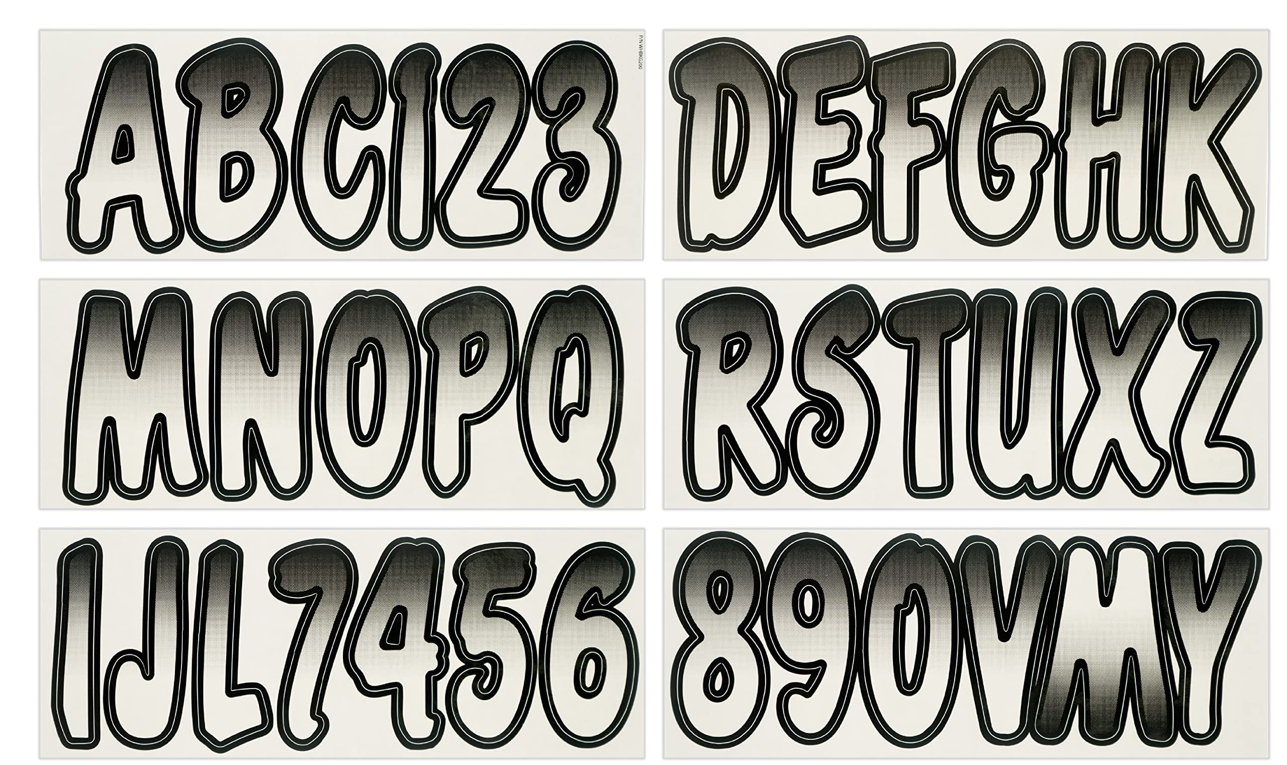 Hardline Products front packaging showing complete 146-piece boat decal kit benefit: ready-to-apply