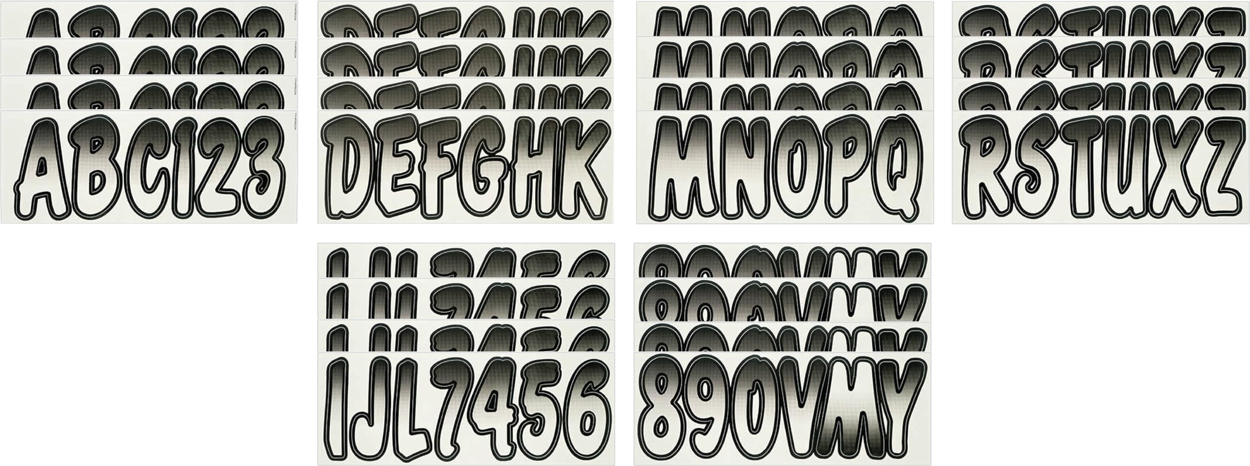 Hardline Products gradient detail close-up showing white-to-black finish for upgraded hull styling