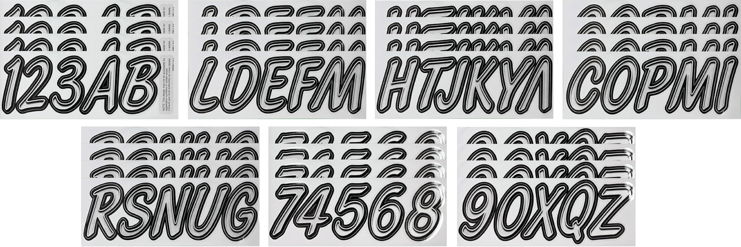 Hardline Products close-up of decal texture and UV-gloss for durability