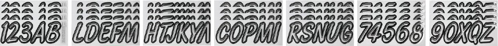 Hardline Products decal beside ruler illustrating exact three inch size