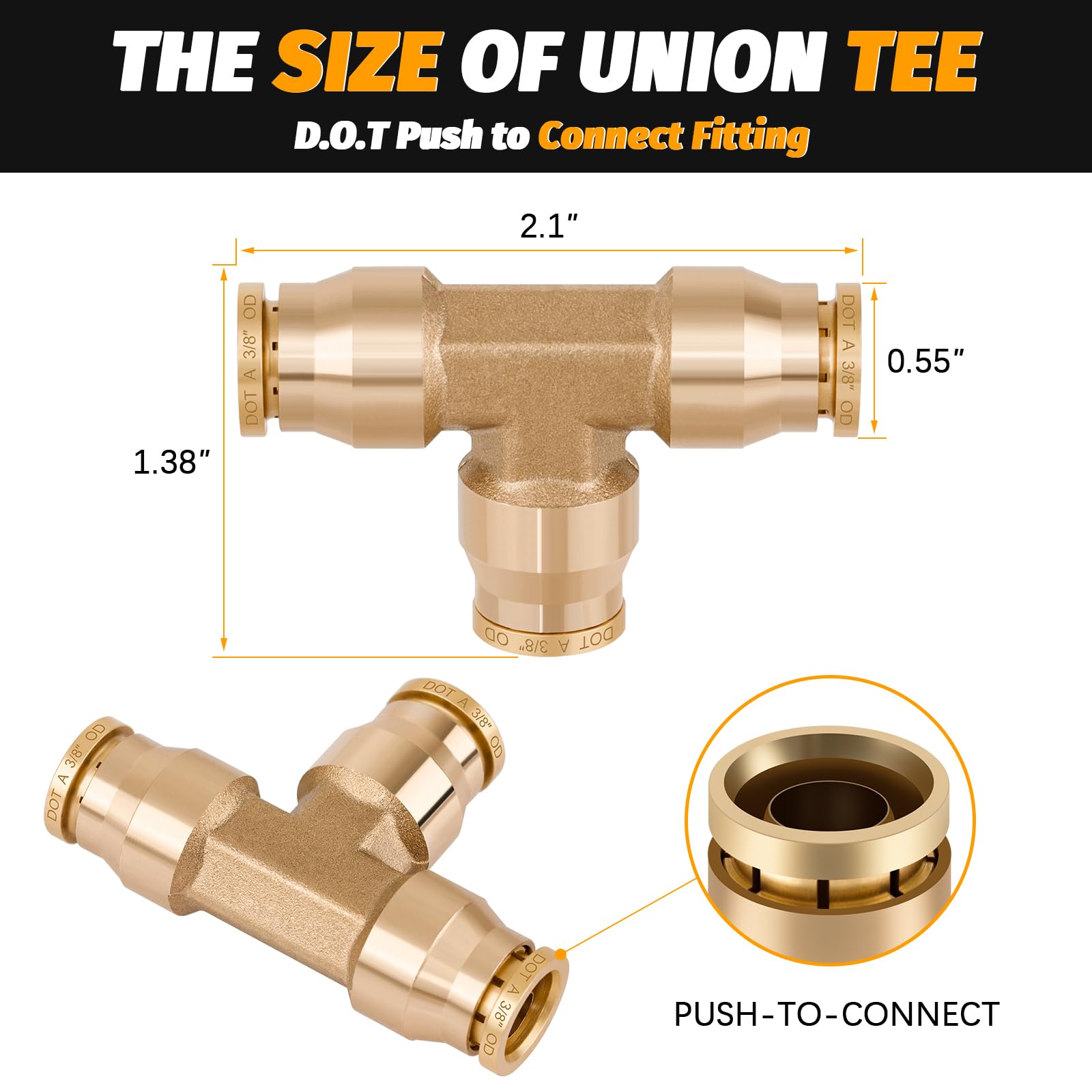 HASAOMOI close-up of brass thread and body highlighting corrosion resistance benefit