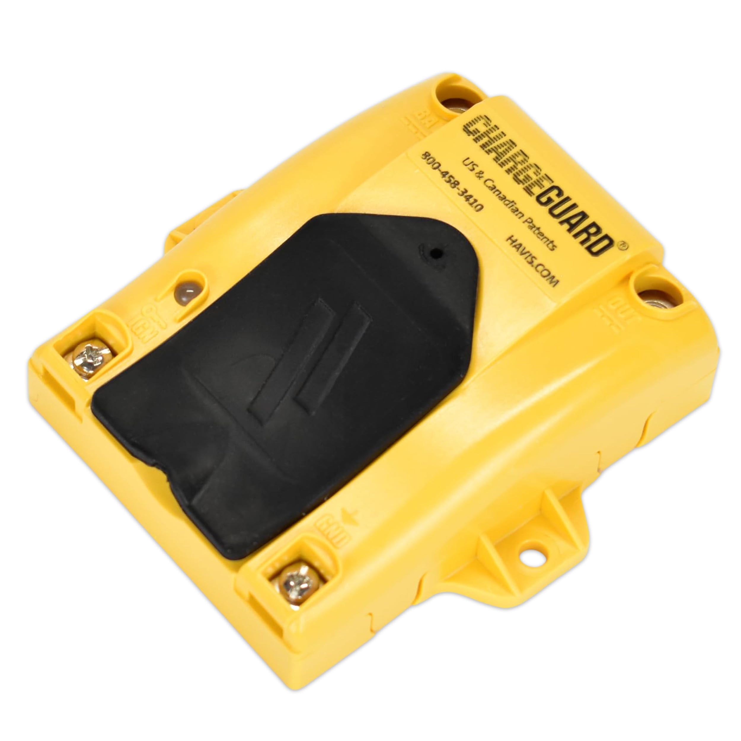 Havis ChargeGuard-Select side view with dimensions displayed for easy installation