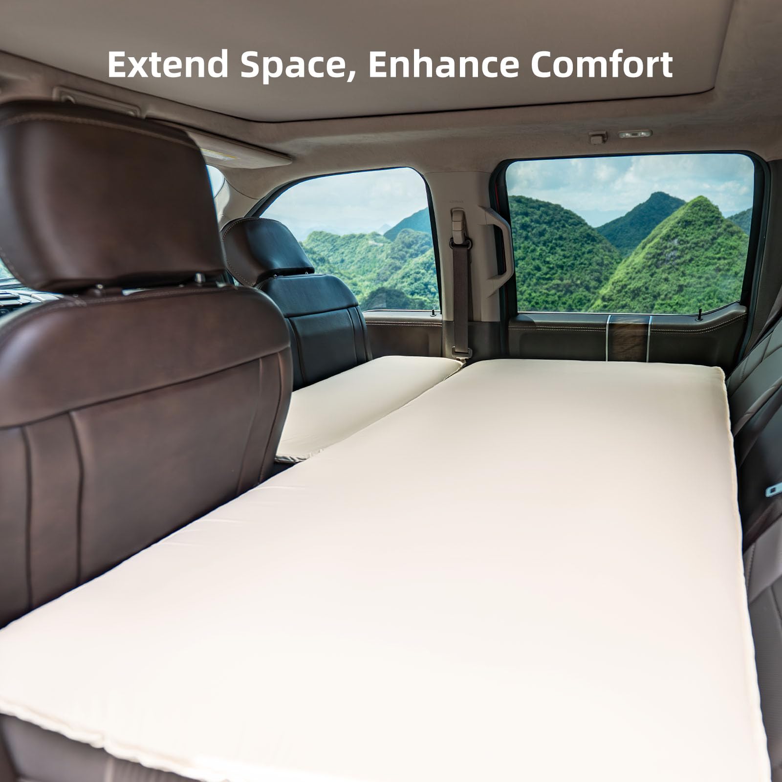 Havnby inflatable base detail showing firm support and durable seams