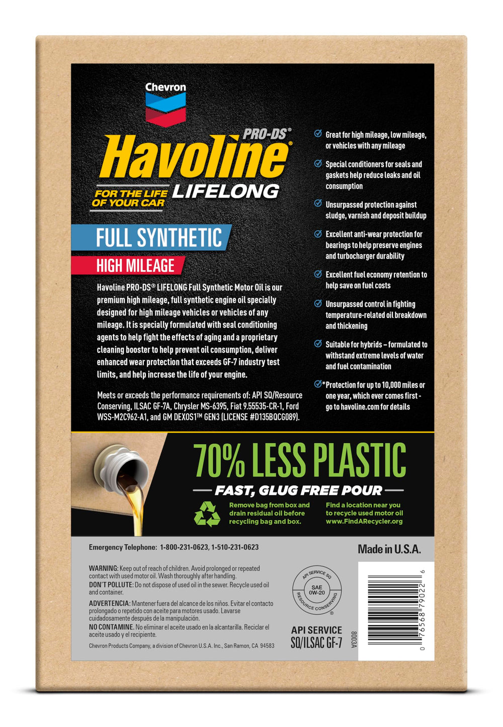 Havoline close-up of oil texture showing smooth low-viscosity performance