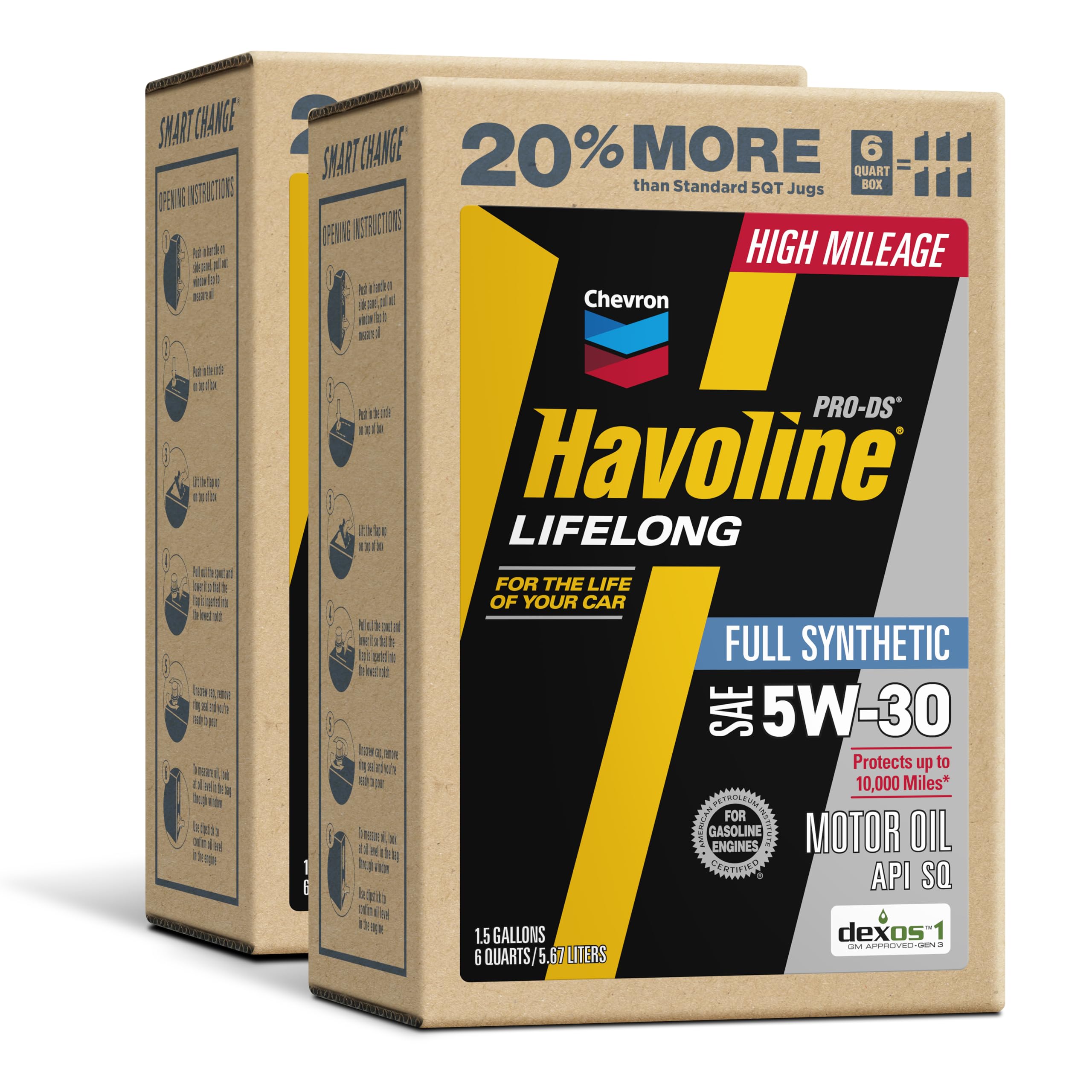 Havoline PRO-DS front label view showing product and clear specification