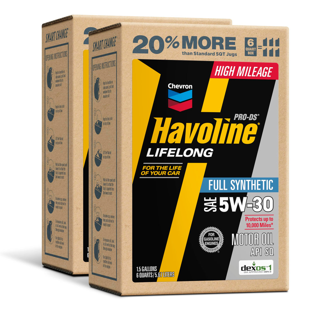 Havoline PRO-DS front label view showing product and clear specification