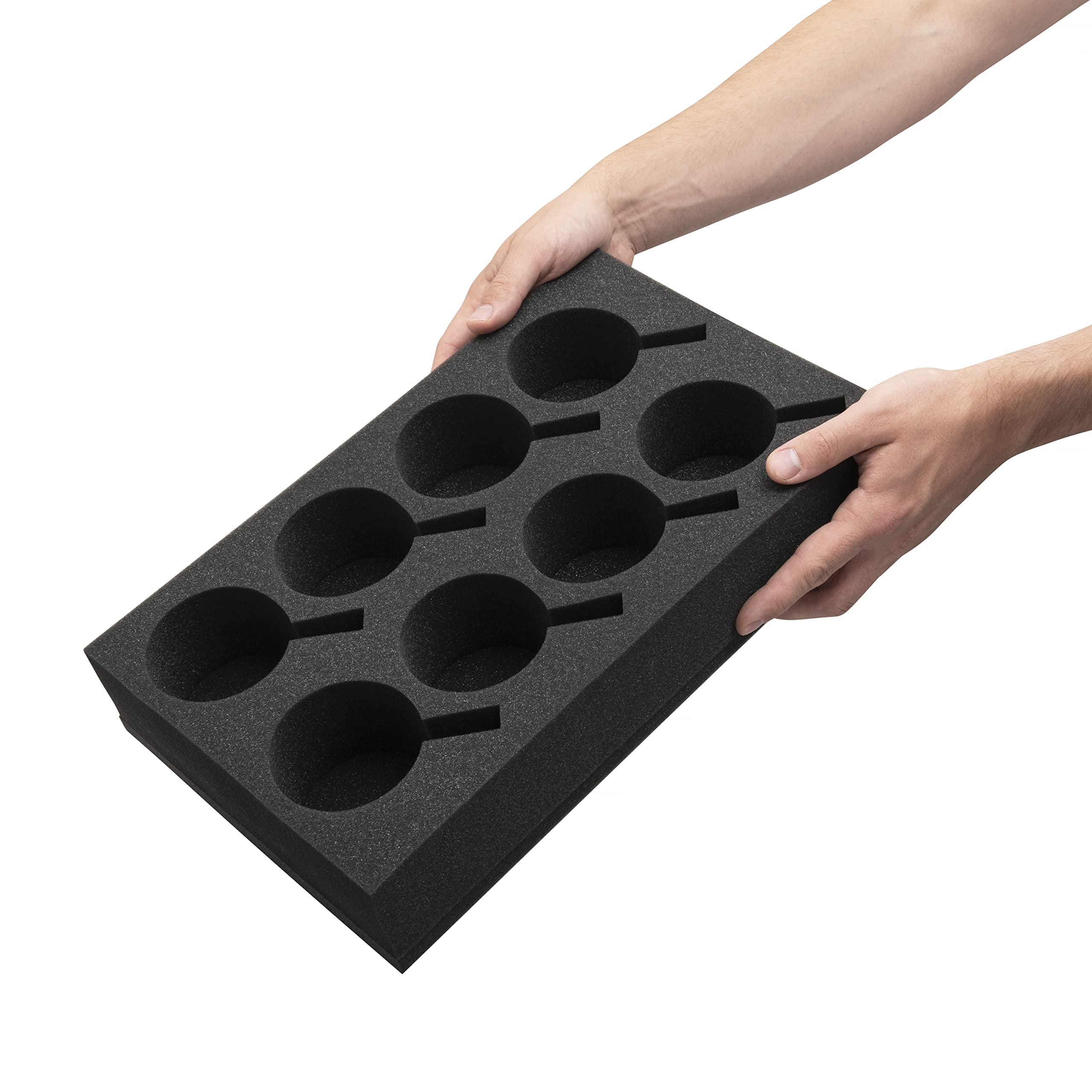 HAWETICO organizer beside a ruler illustrating compact dimensions for cabinet fit benefit