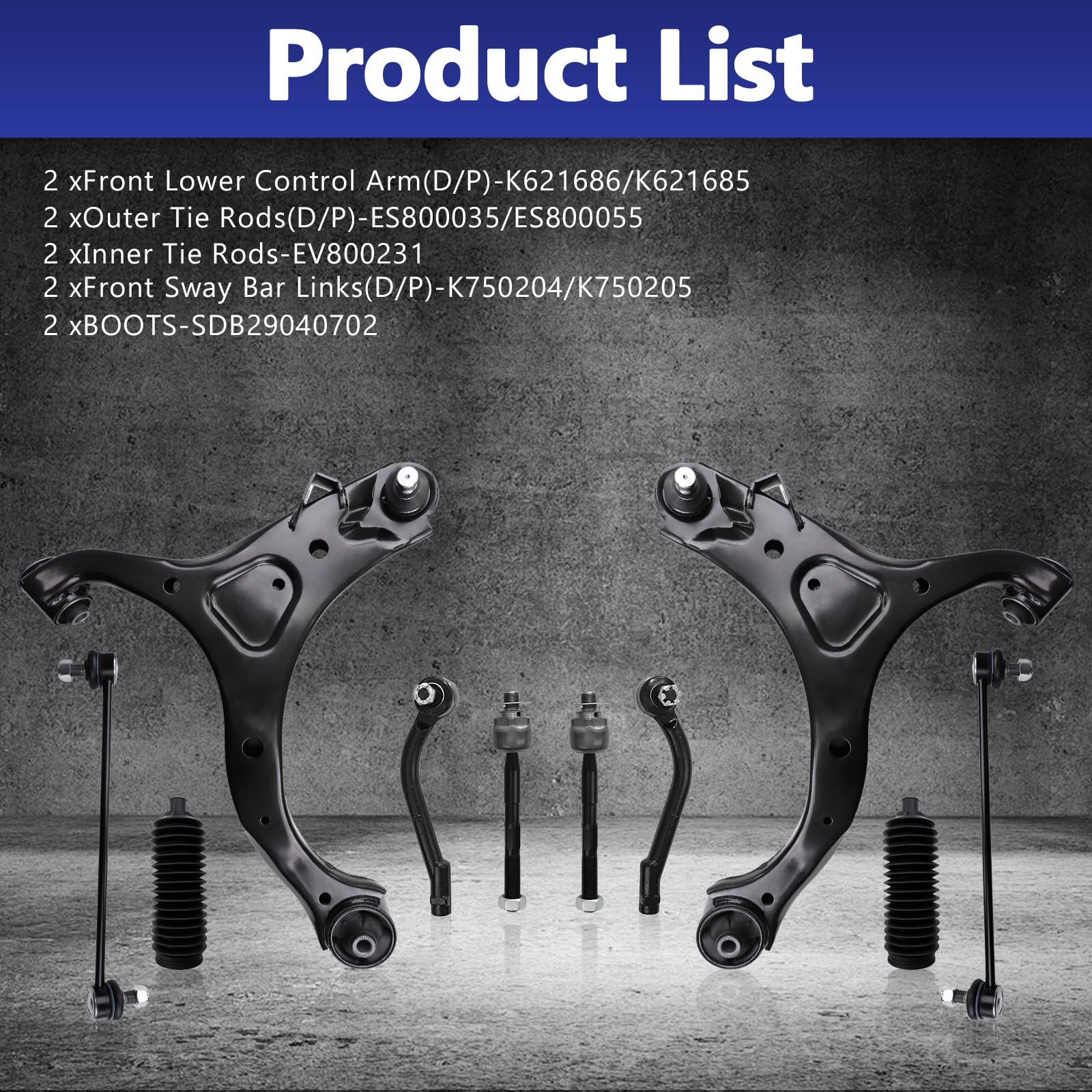 HAWK BROTHER control arm next to a wheel for size reference and fit assurance