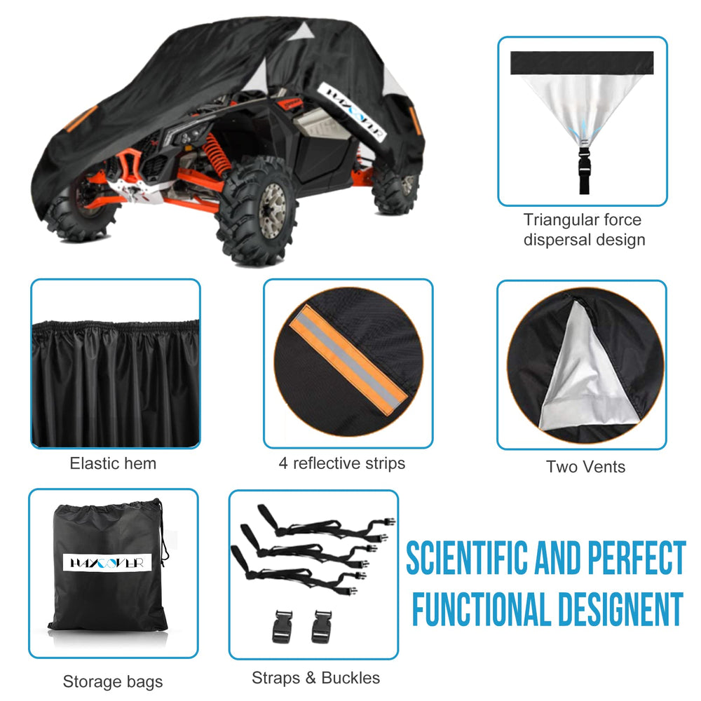 HAYCOVER elastic hem and inverted-triangle binding securing cover in wind