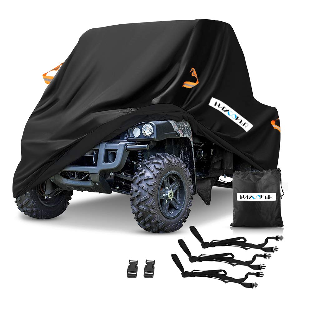 HAYCOVER front view on UTV showing full coverage and brand protection