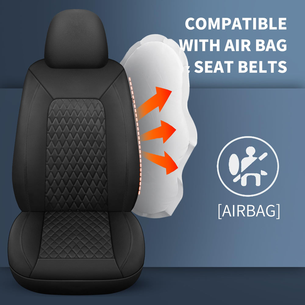 HChengkikz split rear seat covers showing coordinated design and fit