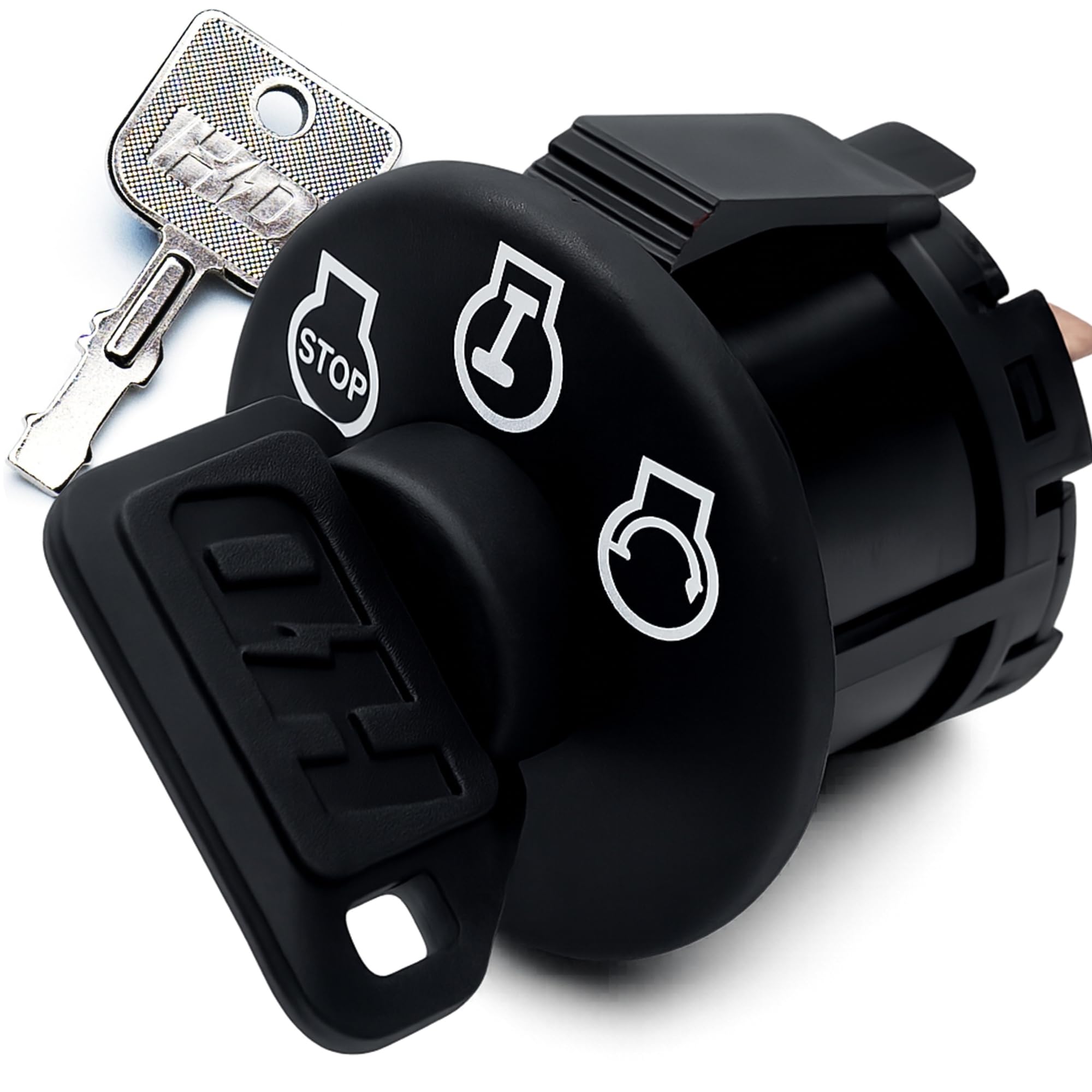 HD Switch front view of 500017 ignition switch showing durable housing and mount
