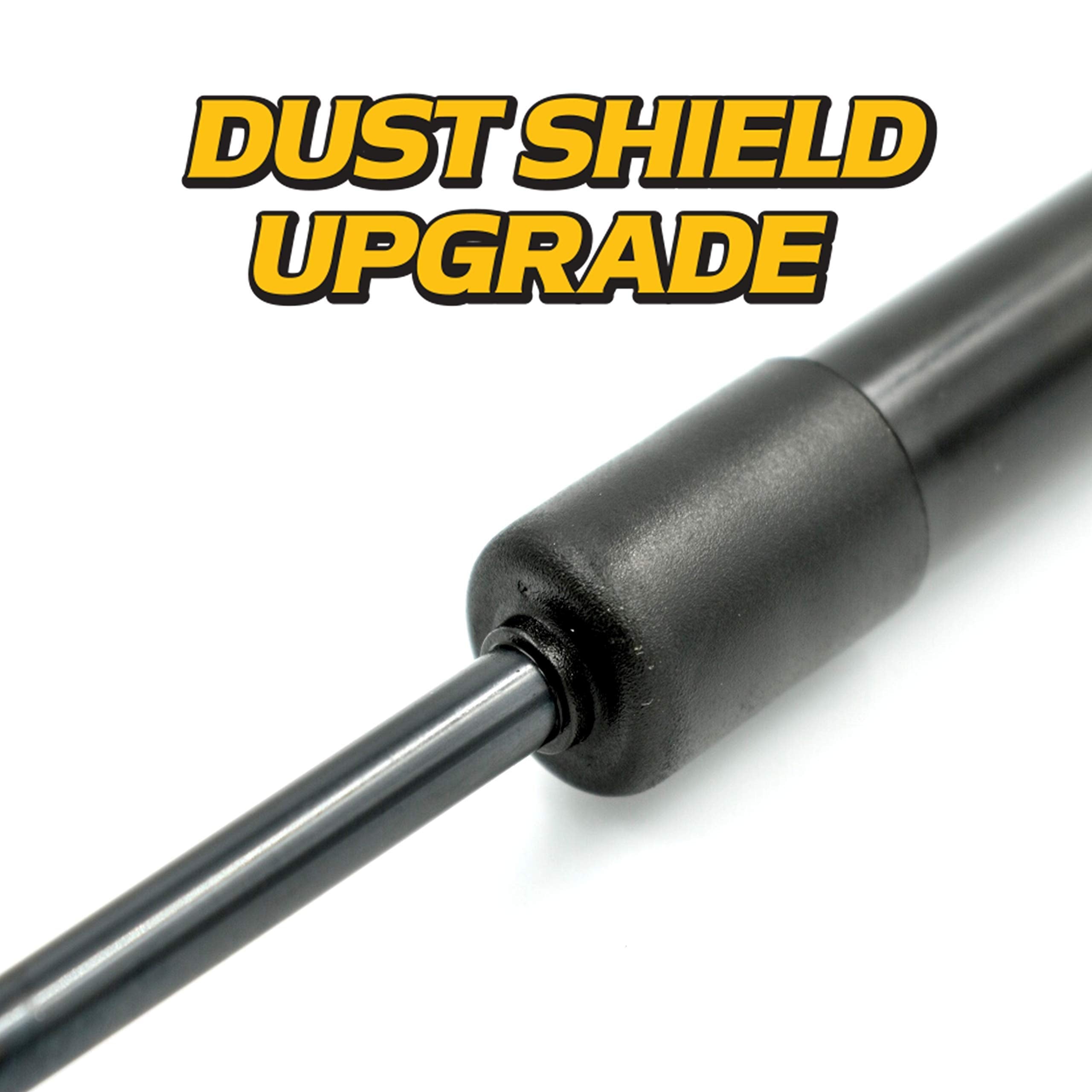 HD Switch close-up of dual dust-seal shield protecting the piston rod to extend component life