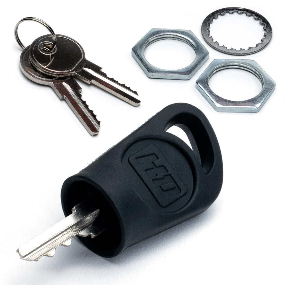 HD Switch key on carabiner showing easy transport and organized storage