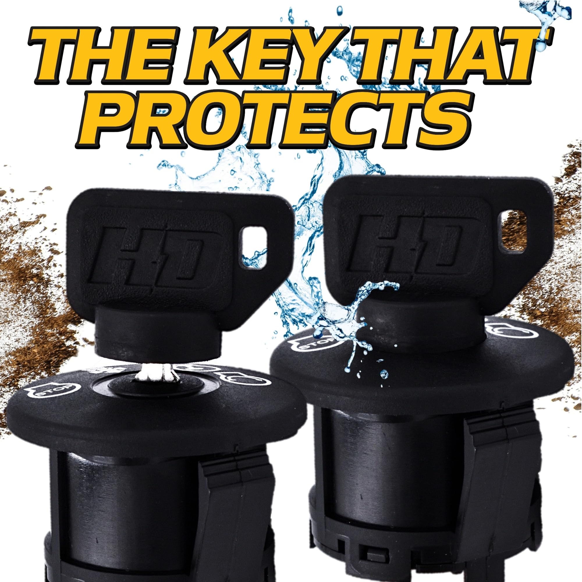 HD Switch spare metal key beside umbrella key for backup and convenience