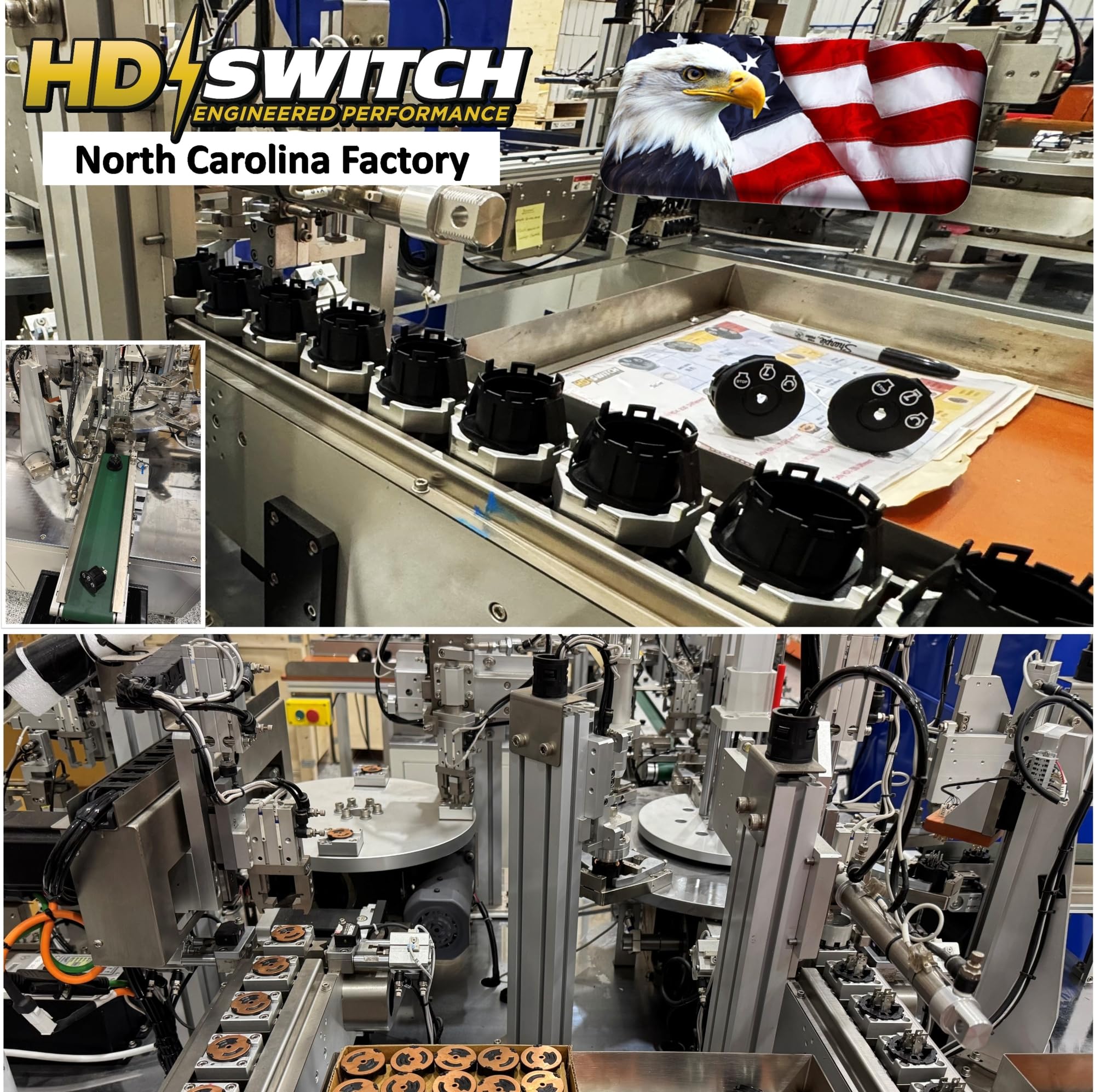 HD Switch umbrella key close-up sealing keyway to block contaminants