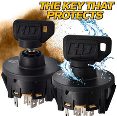 HD Switch umbrella key closeup showing seal that blocks dirt