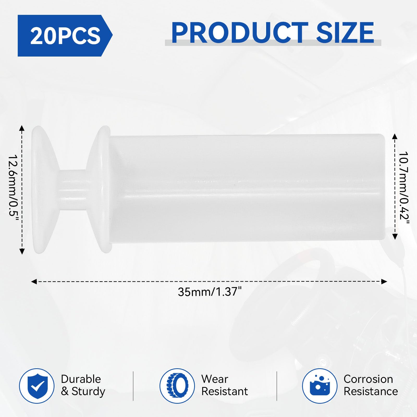 HDWGGD close-up of single roller showing smooth wheel and durable plastic benefits
