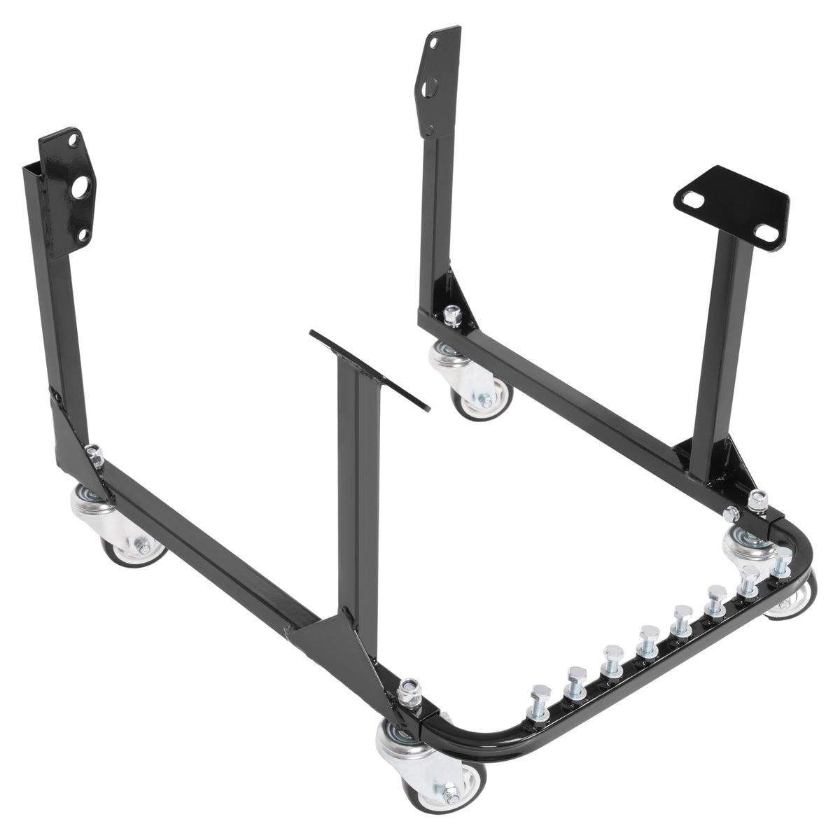 HECASA front view of cradle showing sturdy frame and balance benefit