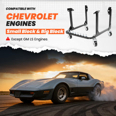 HECASA side angle highlighting bracket positions for easy engine alignment