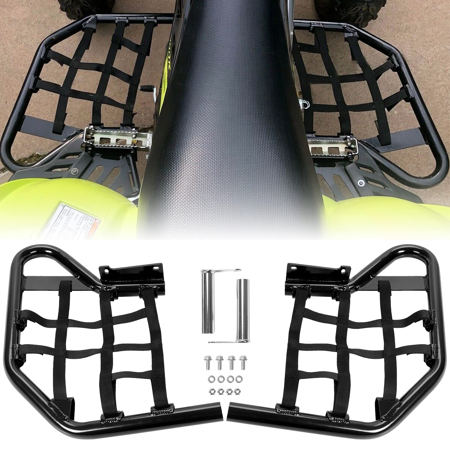 HECASA front view installed on Raptor 700 showing added protection and clean fit