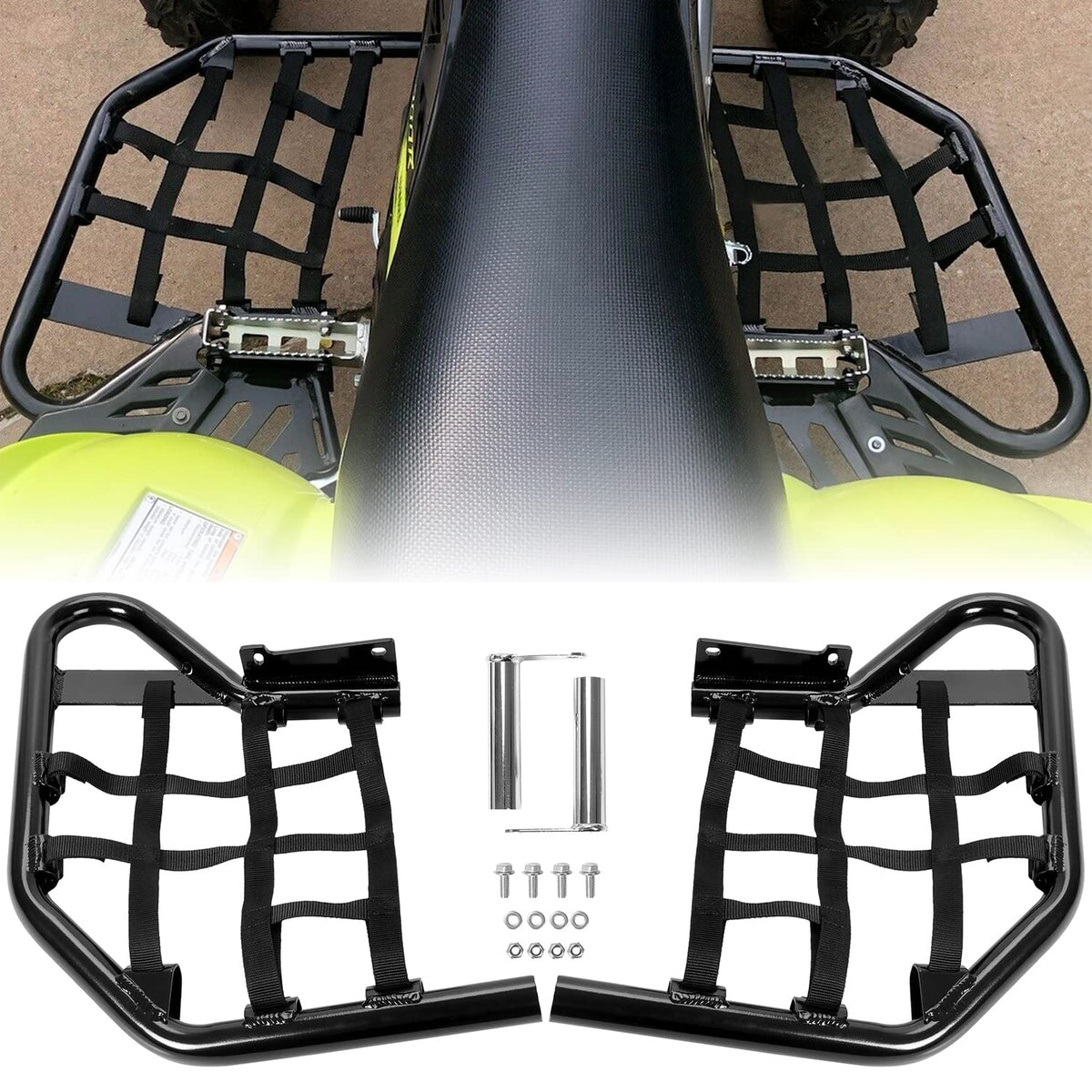 HECASA front view installed on Raptor 700 showing added protection and clean fit