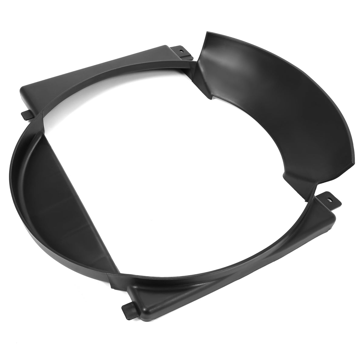 HECASA front view shroud showing exact replacement fit and airflow benefit