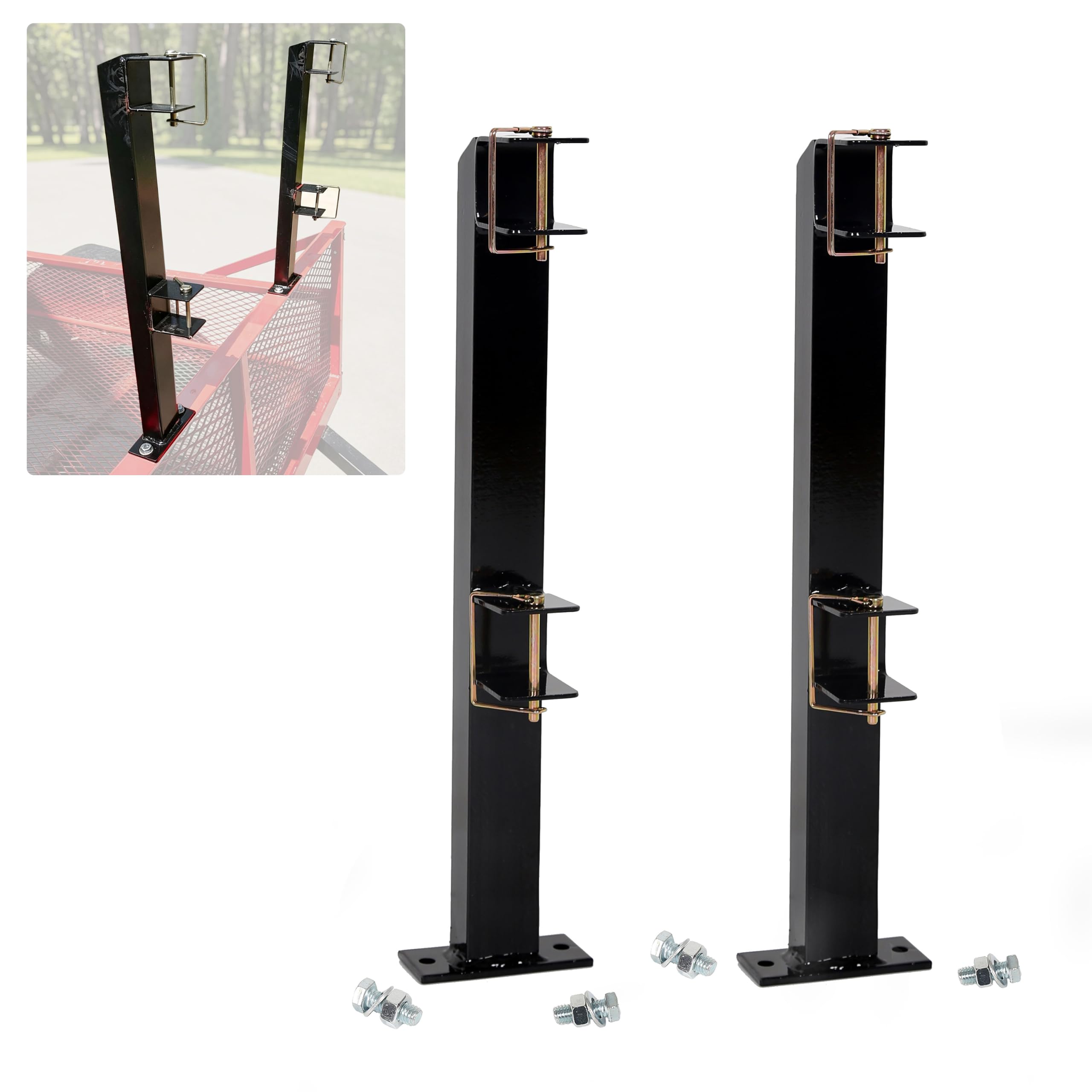 HECASA lifestyle scene with trailer and rack for professional setup