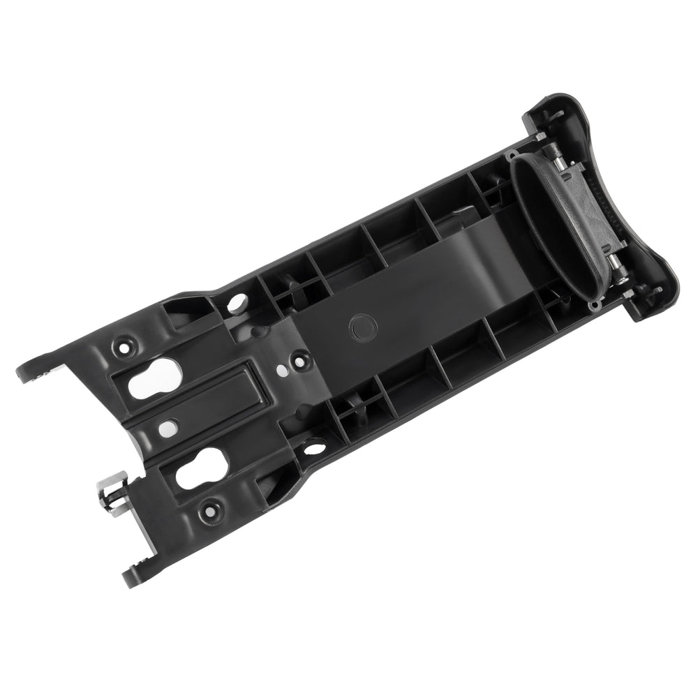 HECASA mechanism installed with lid closed showing secure armrest support