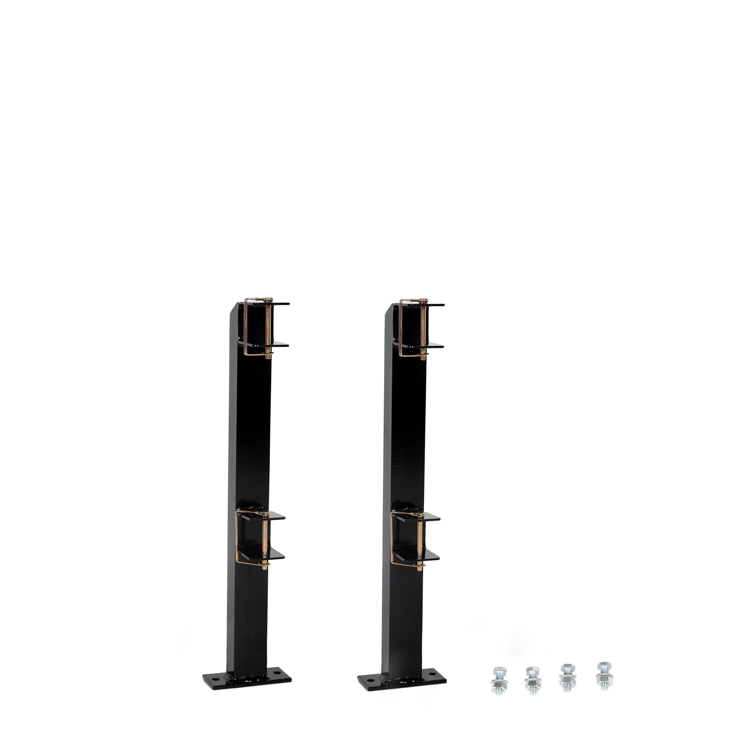 HECASA front view of two-place trimmer rack showing secure hold