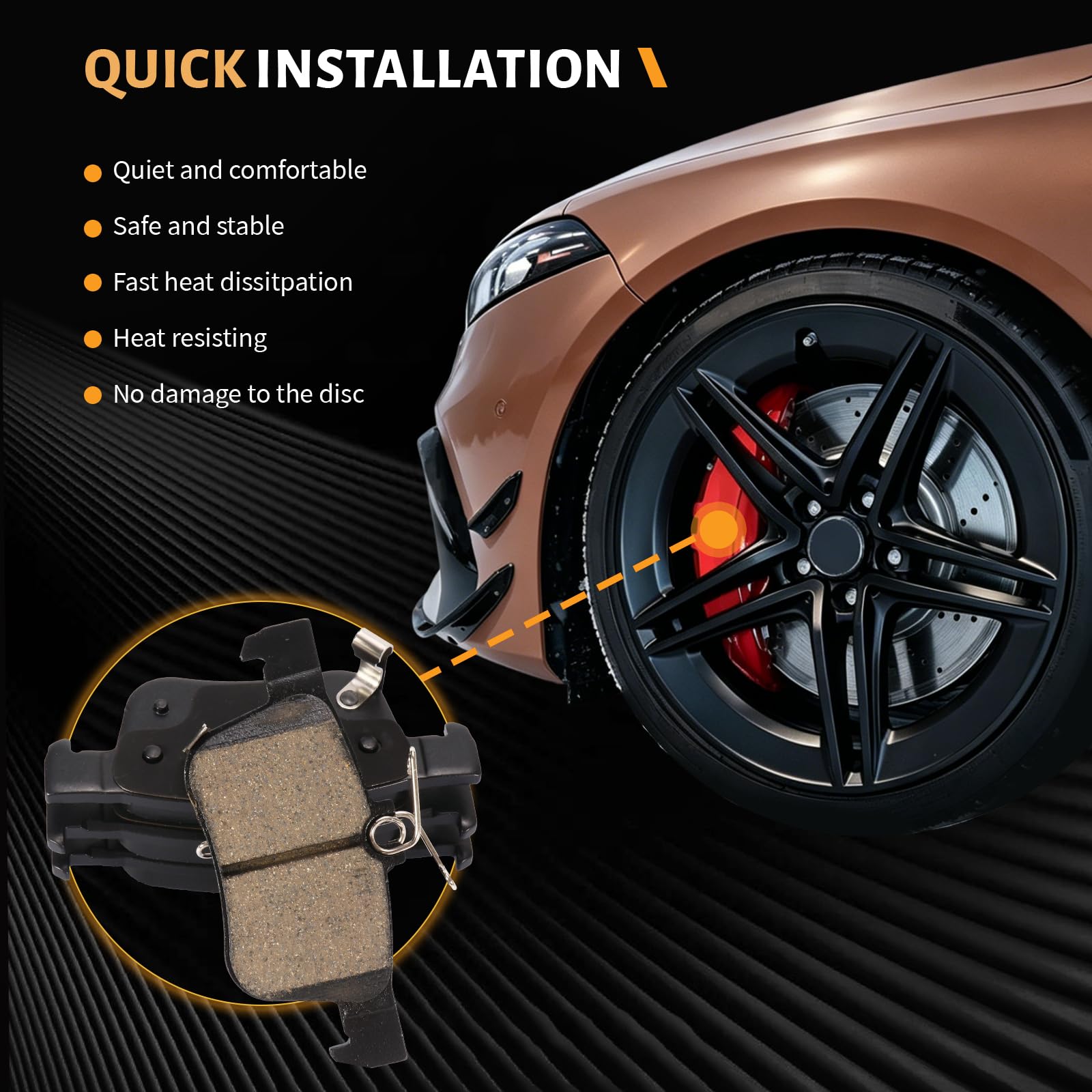 HECHENQICHE lifestyle shot of a vehicle braking smoothly showcasing daily driving benefits